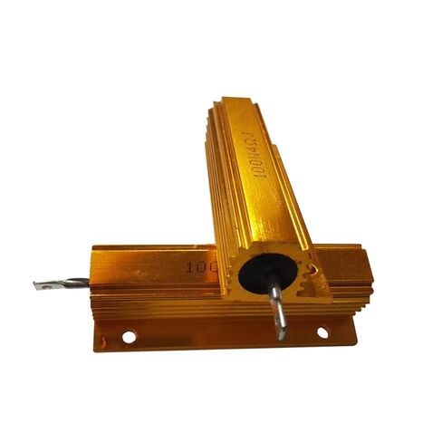 2pcs مقاوم الألومنيوم الأصفر المصنوع من الألمنيوم 100W 3R WIREWOUND ، لمرض الطاقة ، العاكس ، المصعد ، صوت المسرح ، المقاوم المثبت على الهيكل in Kuwait