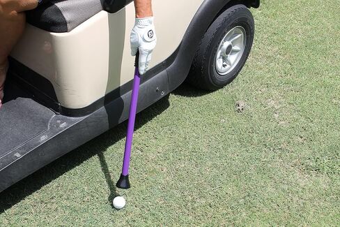 The Lucky Ball Ball Stick - Retriever Cup Cup Retriever 30 بوصة لاستعادة كرات الجولف في التدافعات ، والموليغان ، وجلسات الممارسة مع بقاء جالسًا في عربة الجولف in Kuwait