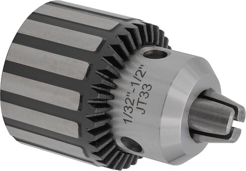 CME Keyed Drill Chuck, Jacobs Taper 33 Mount, 1/32" to 1/2" Capacity, for Drill Presses and Milling Machines in Saudi Arabia