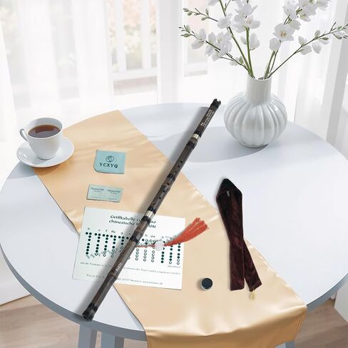 F Key - Bamboo Xiao Handmade Professional 8 ثقوب Zizhu Vertical Xiao Flute Purple Bamboo Xiao الصينية الموسيقية التقليدية المناسبة للمبتدئين البالغين in Kuwait