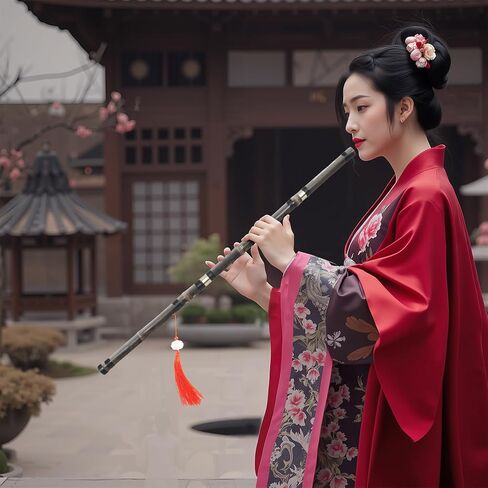 F Key - Bamboo Xiao Handmade Professional 8 ثقوب Zizhu Vertical Xiao Flute Purple Bamboo Xiao الصينية الموسيقية التقليدية المناسبة للمبتدئين البالغين in Kuwait