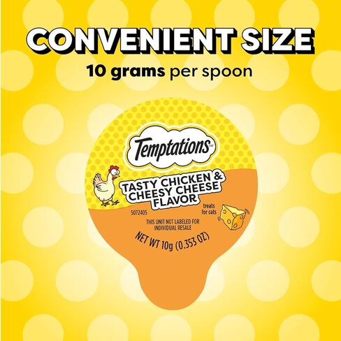 Temptations Lickable Spoons Adult Wet Cat Treat, 10 Grams, Variety Pack, 48 Count in Saudi Arabia