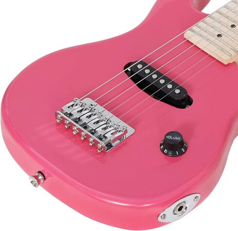 30" Beginner Electric Guitar with 5W Amp and Accessories Pack Guitar Bag for Kids/Girls/Boys/Beginners (Pink) in Saudi Arabia