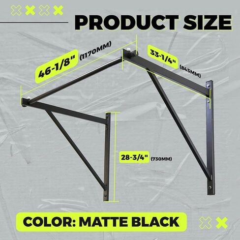 ecotric 46 '' جدار مثبتة السحب لأعلى البار لأعلى شريط التمرينات الممر in Saudi Arabia