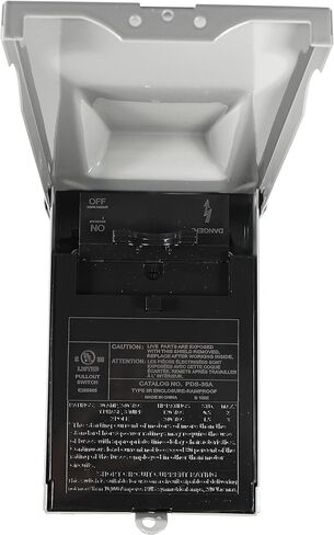 HQRP غير قابل للتطبيق مفتاح فصل A/C ، سحب خارج ، مربع معدني ، 120/240VAC ، 60-AMP ، مرحلة واحدة ، 3 سلك ، 2 القطب ، النوع 3R ، في الهواء الطلق ، UL مدرج in Saudi Arabia