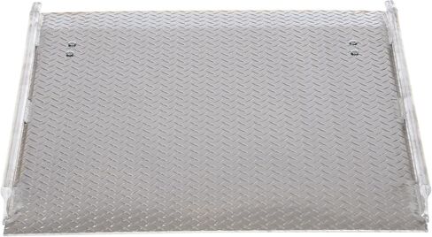 Vestil AHTD-3648 Aluminum Diamond Tread Hand Truck Dock Board with Curbs 47-7/8 In. x 37-1/4 In. x 10-3/16 In. 800 Lb. Capacity Silver in Saudi Arabia