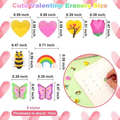 Mini Easter Erasers for Kids Bulk 150Pcs Egg Bunny Rainbow 12 Styles Novelty Rabbit Pencil Erasers for Easter Egg Fillers Party Favor Classroom Rewards in Kuwait