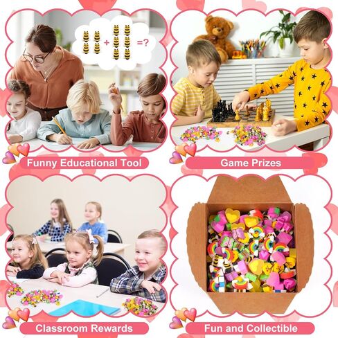 Mini Easter Erasers for Kids Bulk 150Pcs Egg Bunny Rainbow 12 Styles Novelty Rabbit Pencil Erasers for Easter Egg Fillers Party Favor Classroom Rewards in Kuwait