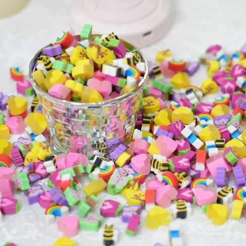 Mini Easter Erasers for Kids Bulk 150Pcs Egg Bunny Rainbow 12 Styles Novelty Rabbit Pencil Erasers for Easter Egg Fillers Party Favor Classroom Rewards in Kuwait