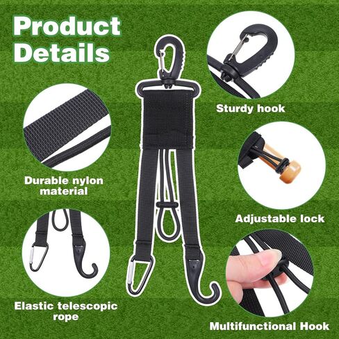 10 PCS Baseball Softball Gear Hanger 3 in 1 Dugout Organizer Baseball Bat Bath مع مقطع قفاز وخطاف خوذة لكيس سياج سورس ماء التخييم in Saudi Arabia