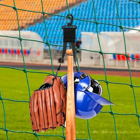 10 PCS Baseball Softball Gear Hanger 3 in 1 Dugout Organizer Baseball Bat Bath مع مقطع قفاز وخطاف خوذة لكيس سياج سورس ماء التخييم in Saudi Arabia