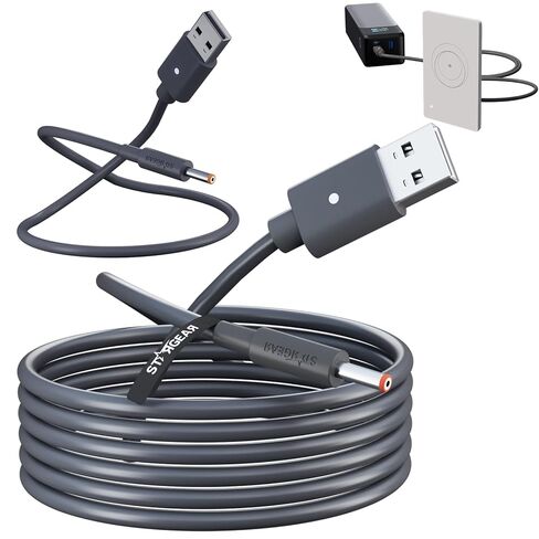 Starlink Router Mini Cable - 2 Pack (1FT + 6.5FT) USB-C to DC Power Cable Compatible with Starlink Mini Router, Plug and Play PD 9V Compatible Replacement for Starlink Internet Kit​ in Kuwait