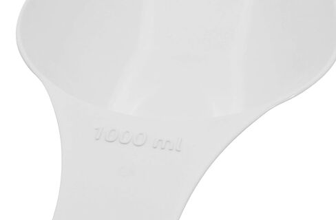 EISCO 6PK Scoops, 1000ml (33.8oz) - Polypropylene Plastic - Flat Bottom - Excellent for Measuring & Weighing - Autoclavable in Saudi Arabia