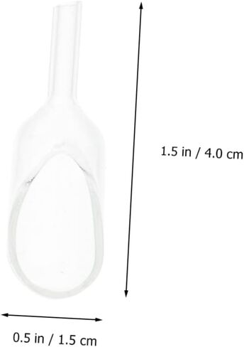 Amosfun Glass Weighing Scoop and Funnel Set Multi-Purpose Experimental Weighing Tool for Labs Accurate Measurement Food-Grade Glass Material in Saudi Arabia