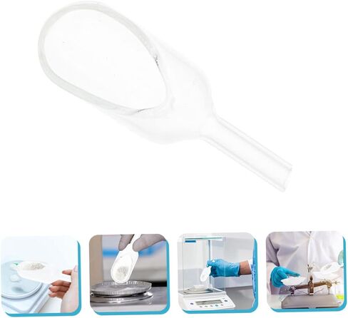 Amosfun Glass Weighing Scoop and Funnel Set Multi-Purpose Experimental Weighing Tool for Labs Accurate Measurement Food-Grade Glass Material in Saudi Arabia