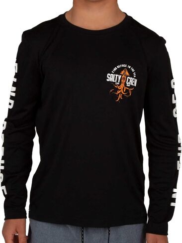 Crew Malty Big Boys 'LS Surf Shirt - Black in Saudi Arabia