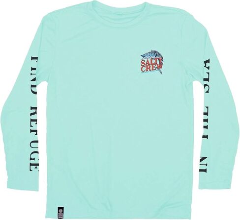 Crew Malty Big Boys 'Oh No LS Surf Shirt - Seafoam in Saudi Arabia