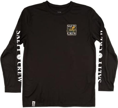 Salty Crew Big Boys' Ink Slinger LS Surf Shirt - White in Saudi Arabia