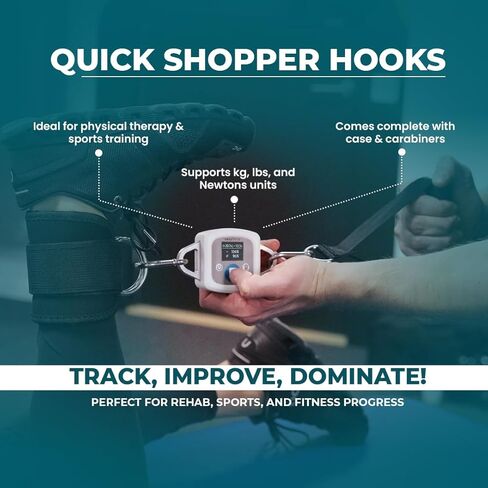 EasyForce® Digital Dynamometer - Precision Muscle Strength Assessment for Rehabilitation, Clinically Proven Accuracy, Monitoring Progress, Measure Grip Strength for Fitness and Health. in Kuwait