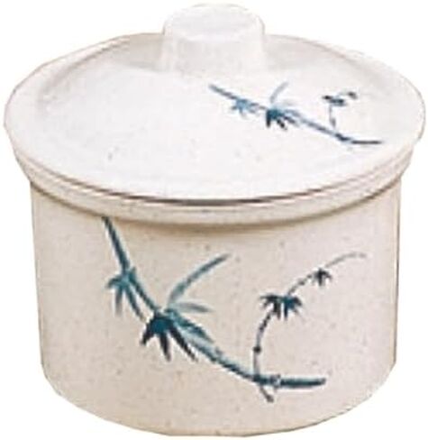 3504BB Bowl, 14 oz., 4-1/4", with lid, Break-Resistant, Dishwasher Safe, BPA Free, Melamine, Blue Bamboo, NSF, Pack of 12 in Saudi Arabia