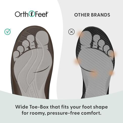 Orthofeet Women's Orthopedic Leather Chelsea Loafer in Saudi Arabia