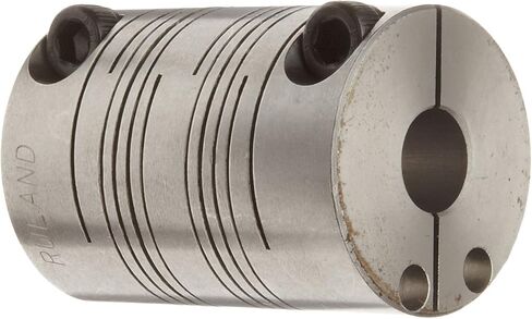 Ruland FCR16-6-6-A Clamping Beam اقتران ، الألومنيوم المصقول ، بوصة ، 3/8 "قطرها ، 3/8" قطر B ، 1 "OD ، طول 1-1/2" ، 33 رطلًا عزم الدوران الاسمي in Saudi Arabia