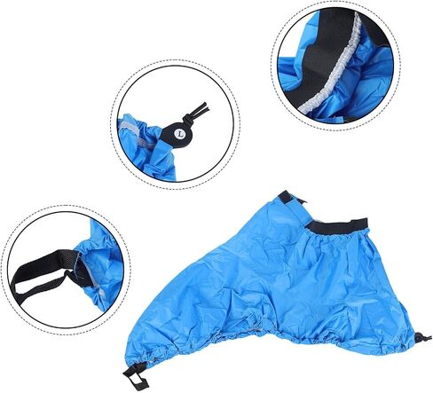 for KAYAK Spray Skirt Deck Cover For Water Protection,Adjustable Nylon for KAYAK Spray Skirt Waterproof Cover Water Sports Accessory(XL Blue) in Saudi Arabia
