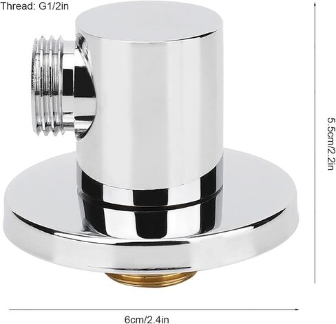 Copper Wall Mounted Shower Hose Connector Bathroom Accessories for Hand Held Shower Nozzles, Bathtub Nozzle for Home Bathroom, Easy Installation and in Saudi Arabia