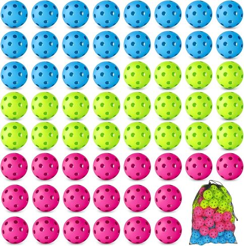 12/30/60 Pcs Practice Baseballs For Hitting, 2.8 Inch Plastic Soft Baseballs for Practice Lightweight Soft Ball With Mesh Bag, Hollow Training Softball for Indoor Outdoor Sport Pitching Batting in Saudi Arabia