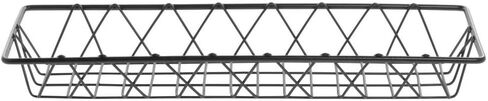 Hubert Wire Basket Steel Rechangular Nickel Powder Co Co Coant - 18 "L x 6" W X 2 "H in Saudi Arabia