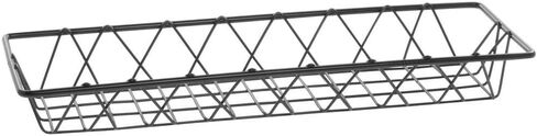 Hubert Wire Basket Steel Rechangular Nickel Powder Co Co Coant - 18 "L x 6" W X 2 "H in Saudi Arabia