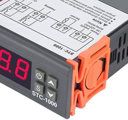 Digital Temperature Controller, 220V LCD Thermostat Regulator Microcomputer Thermostat with Display Screen for Incubators and Coolers in Saudi Arabia