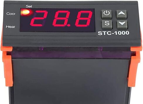 Digital Temperature Controller, 220V LCD Thermostat Regulator Microcomputer Thermostat with Display Screen for Incubators and Coolers in Saudi Arabia