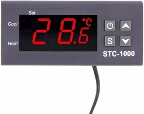 Digital Temperature Controller, 220V LCD Thermostat Regulator Microcomputer Thermostat with Display Screen for Incubators and Coolers in Saudi Arabia