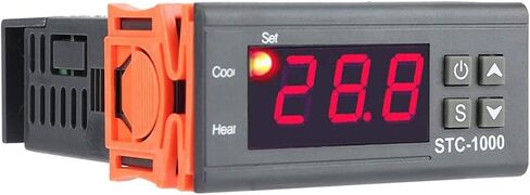 Digital Temperature Controller, 220V LCD Thermostat Regulator Microcomputer Thermostat with Display Screen for Incubators and Coolers in Saudi Arabia