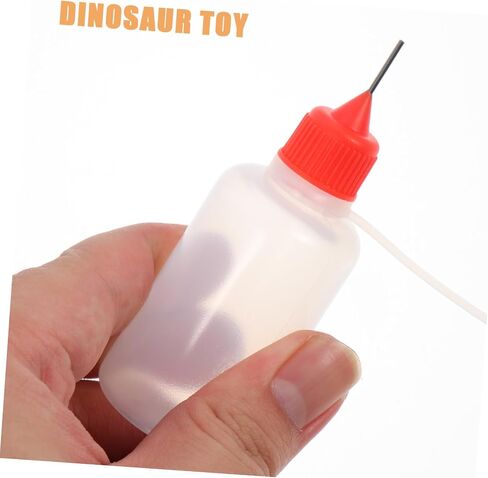 Angoily 18pcs Precision Needle Tip Squeeze Plastic Bottles for Glue Paint Liquid Dispensing Diy Applicator with White Black Orange Green Blue in Saudi Arabia