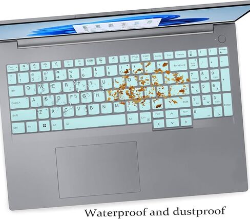 2 PCS Keyboard Cover for 2025-2023 Lenovo ThinkBook 16 G6 G7 G7+ G8 & ThinkBook 16p G4 G5 G6 16" Laptop Keyboard Skin(Not fit ThinkBook 16 G4 G4+)-Black+Clear in Saudi Arabia