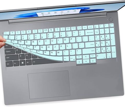 2 PCS Keyboard Cover for 2025-2023 Lenovo ThinkBook 16 G6 G7 G7+ G8 & ThinkBook 16p G4 G5 G6 16" Laptop Keyboard Skin(Not fit ThinkBook 16 G4 G4+)-Black+Clear in Saudi Arabia