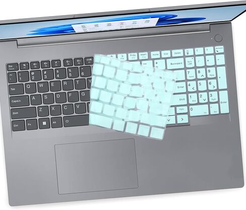 2 PCS Keyboard Cover for 2025-2023 Lenovo ThinkBook 16 G6 G7 G7+ G8 & ThinkBook 16p G4 G5 G6 16" Laptop Keyboard Skin(Not fit ThinkBook 16 G4 G4+)-Black+Clear in Saudi Arabia