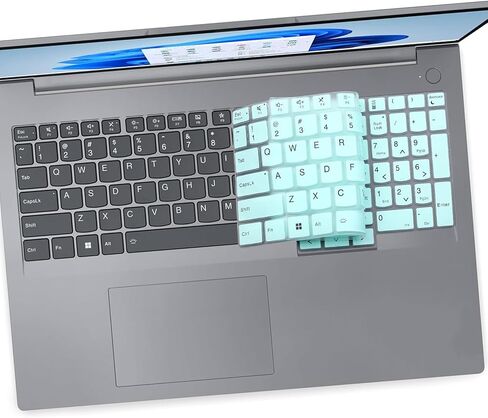 2 PCS Keyboard Cover for 2025-2023 Lenovo ThinkBook 16 G6 G7 G7+ G8 & ThinkBook 16p G4 G5 G6 16" Laptop Keyboard Skin(Not fit ThinkBook 16 G4 G4+)-Black+Clear in Saudi Arabia