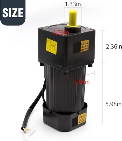 120W 3K/10K/30K/40K AC110V 135RPM محرك مخفض التروس المتغير القابل للتعديل مع وحدة تحكم السرعة للصناعة (120W 40K 110V) in Saudi Arabia