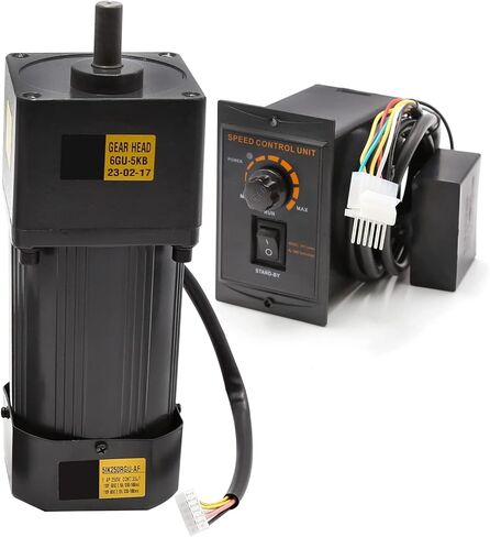 120W 3K/10K/30K/40K AC110V 135RPM محرك مخفض التروس المتغير القابل للتعديل مع وحدة تحكم السرعة للصناعة (120W 40K 110V) in Saudi Arabia