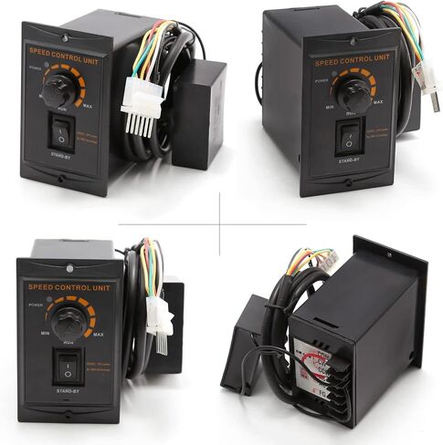 120W 3K/10K/30K/40K AC110V 135RPM محرك مخفض التروس المتغير القابل للتعديل مع وحدة تحكم السرعة للصناعة (120W 40K 110V) in Saudi Arabia