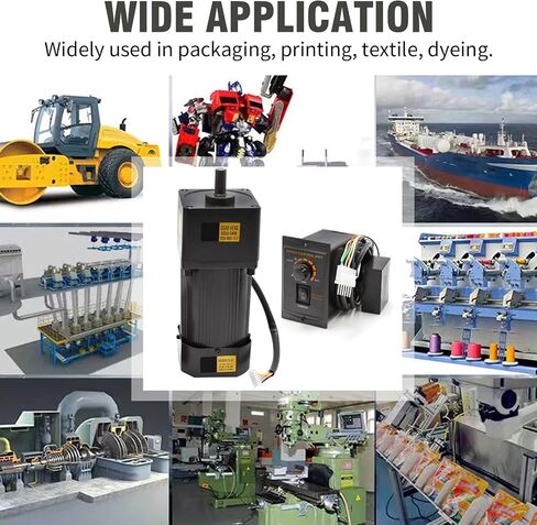 120W 3K/10K/30K/40K AC110V 135RPM محرك مخفض التروس المتغير القابل للتعديل مع وحدة تحكم السرعة للصناعة (120W 40K 110V) in Saudi Arabia