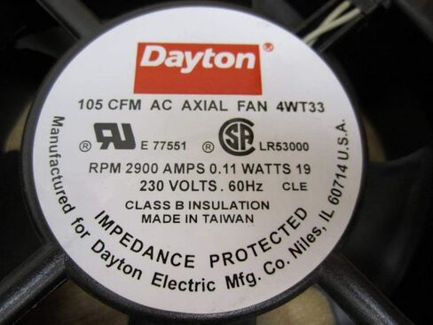 Dayton 4WT33 Fan, 105 CFM, 230 V in Saudi Arabia