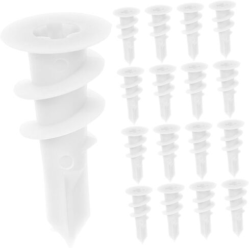 PRETYZOOM 20Pcs Plastic Expansion Tubes for Plasterboard Strong and Fixings Easy to Install for Reliable Wall Anchoring for Various Applications in Saudi Arabia