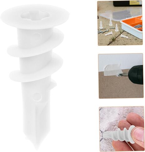 PRETYZOOM 20Pcs Plastic Expansion Tubes for Plasterboard Strong and Fixings Easy to Install for Reliable Wall Anchoring for Various Applications in Saudi Arabia
