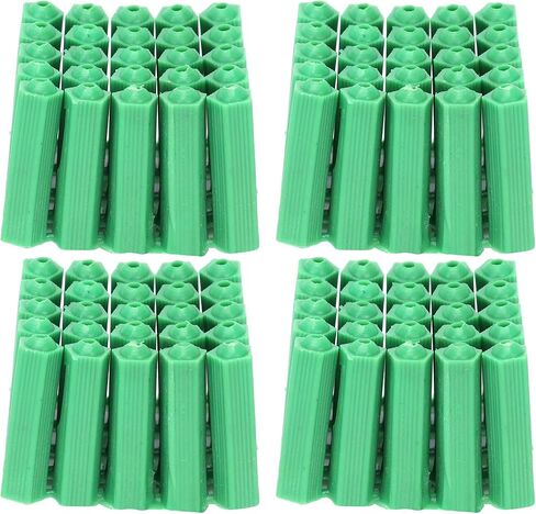 100pcs m6 تمدد أنبوب الجدار البلاستيكي حلبة التثبيت أنبوب التوسع الملحق الأخضر cipeexpansion tubewall المسمار tubeexpansion scurm6 tubem6 in Saudi Arabia