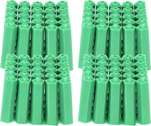 100pcs m6 تمدد أنبوب الجدار البلاستيكي حلبة التثبيت أنبوب التوسع الملحق الأخضر cipeexpansion tubewall المسمار tubeexpansion scurm6 tubem6 in Saudi Arabia