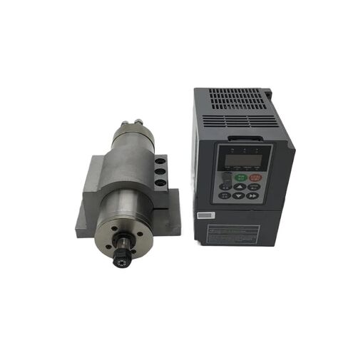 380V 1.5KW 2HP AIR مبرد 80 مم ER11 4 محرك مغزل + 2.2 كيلو وات العاكس VFD + مجموعة قوسين in Kuwait